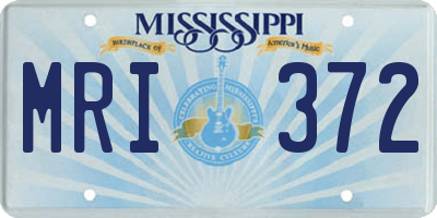 MS license plate MRI372