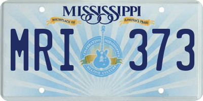 MS license plate MRI373