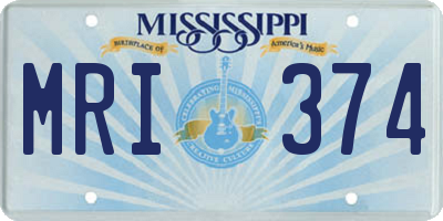 MS license plate MRI374