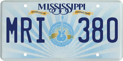 MS license plate MRI380