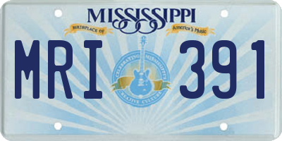 MS license plate MRI391