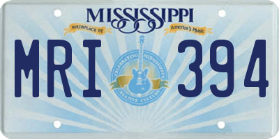 MS license plate MRI394