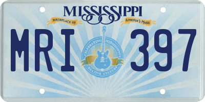 MS license plate MRI397