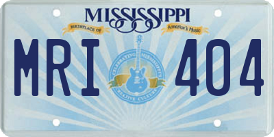 MS license plate MRI404
