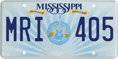 MS license plate MRI405