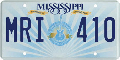 MS license plate MRI410