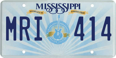 MS license plate MRI414