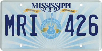 MS license plate MRI426