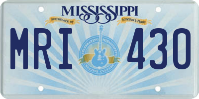 MS license plate MRI430