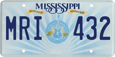 MS license plate MRI432