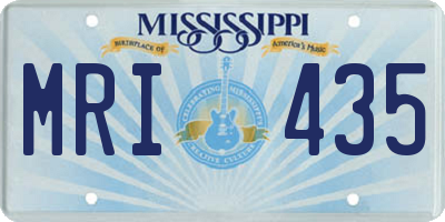 MS license plate MRI435