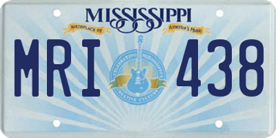 MS license plate MRI438