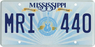 MS license plate MRI440