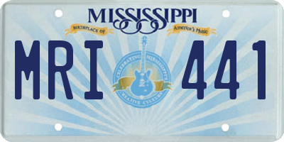 MS license plate MRI441