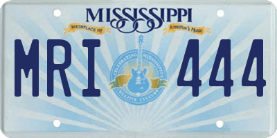 MS license plate MRI444