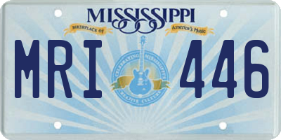 MS license plate MRI446