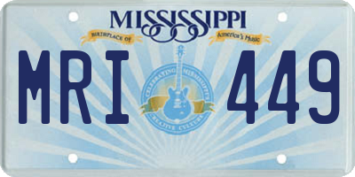 MS license plate MRI449