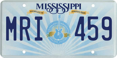 MS license plate MRI459