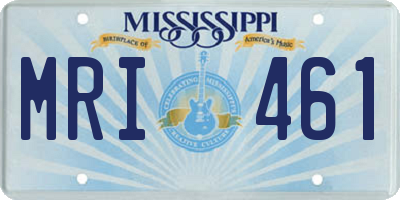 MS license plate MRI461