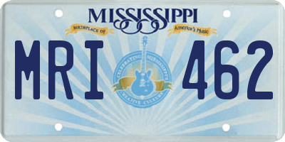 MS license plate MRI462