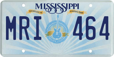 MS license plate MRI464