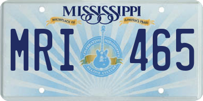 MS license plate MRI465