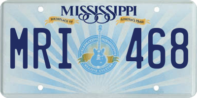 MS license plate MRI468
