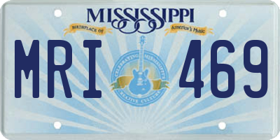 MS license plate MRI469