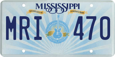 MS license plate MRI470
