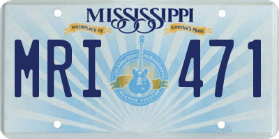MS license plate MRI471