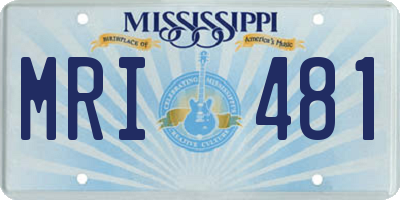 MS license plate MRI481