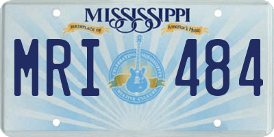 MS license plate MRI484