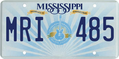 MS license plate MRI485