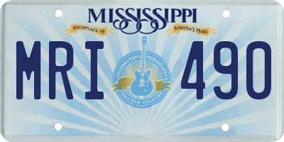 MS license plate MRI490