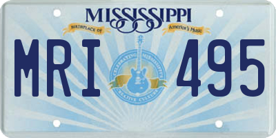 MS license plate MRI495