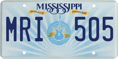 MS license plate MRI505