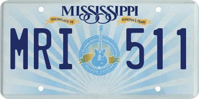 MS license plate MRI511