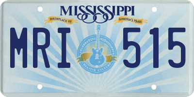 MS license plate MRI515