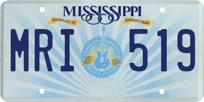 MS license plate MRI519