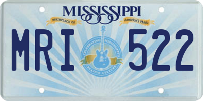MS license plate MRI522
