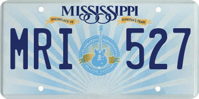 MS license plate MRI527