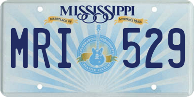 MS license plate MRI529