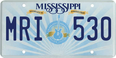 MS license plate MRI530