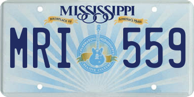 MS license plate MRI559