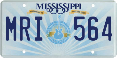 MS license plate MRI564