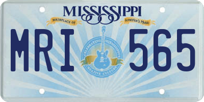 MS license plate MRI565
