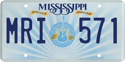 MS license plate MRI571