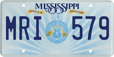 MS license plate MRI579