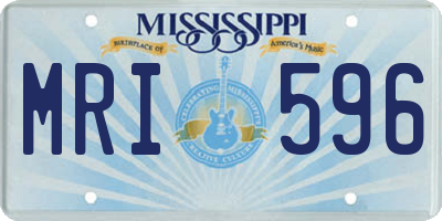 MS license plate MRI596