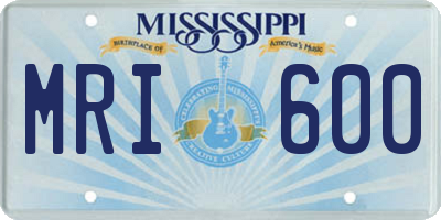 MS license plate MRI600